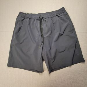Bamboo Ave‎ Men's Lined Performance Athletic Shorts XL Gray Drawstring
